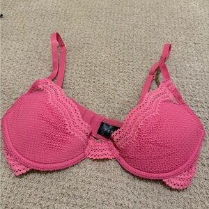 Pepper Pink Lace Underwire Bra with Adjustable Straps